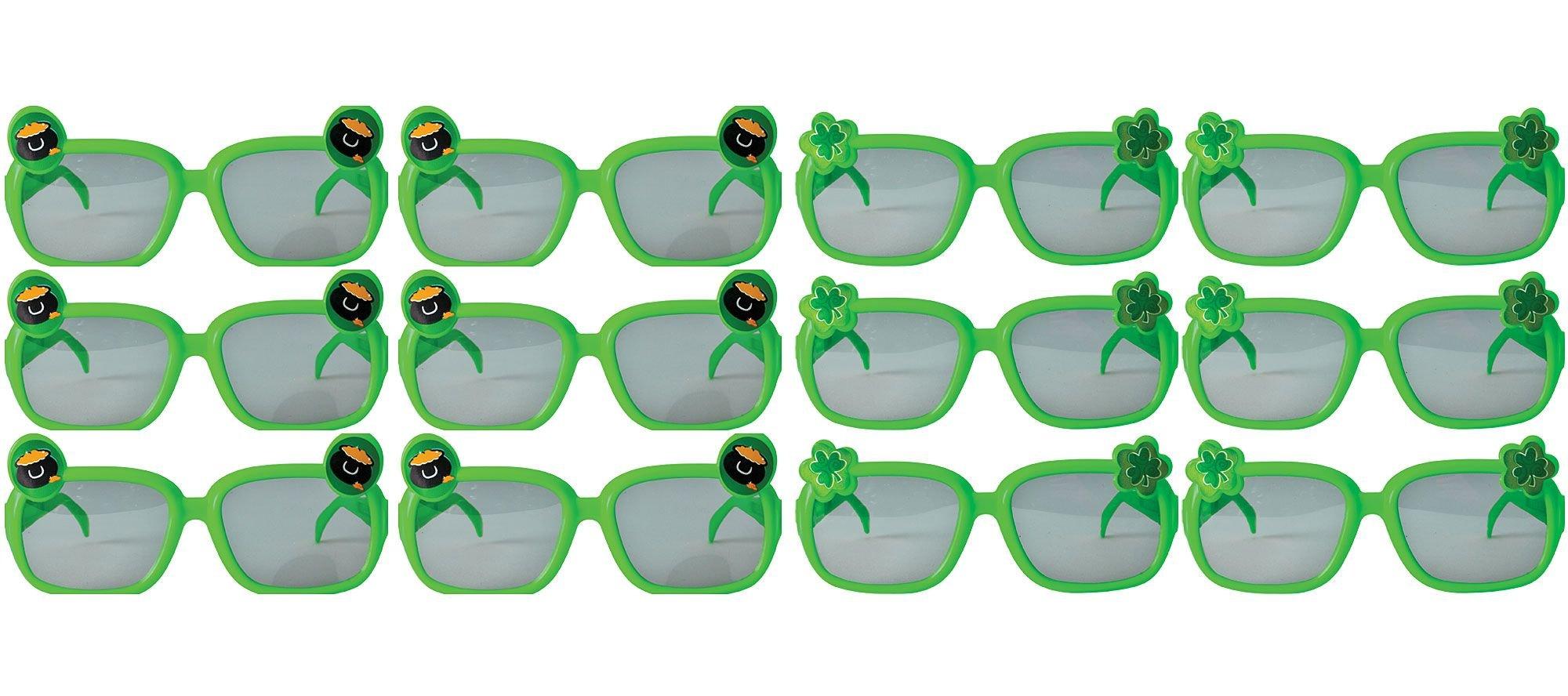 St. Patrick's Day Glasses 12ct