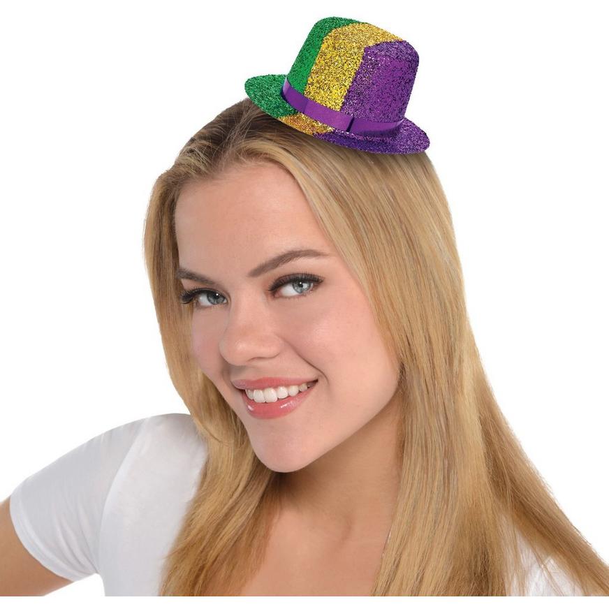 Mini Mardi Gras Top Hat