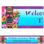 Custom Tiki Island Banner 6ft