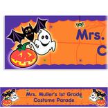Custom Scared Silly Halloween Banner 6ft