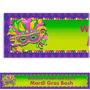 Custom Masquerade Mardi Gras Banner 6ft