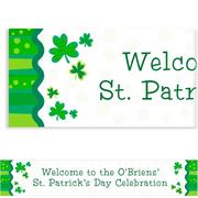 Custom Lucky Wishes St. Patrick's Day Banner 6ft