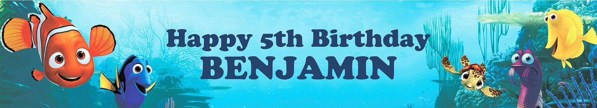 Custom Nemo Friends Banner 6ft | Party Supplies | Personalized Party