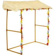 Tabletop Tiki Plastic & Fabric Bar Hut, 53in x 52in
