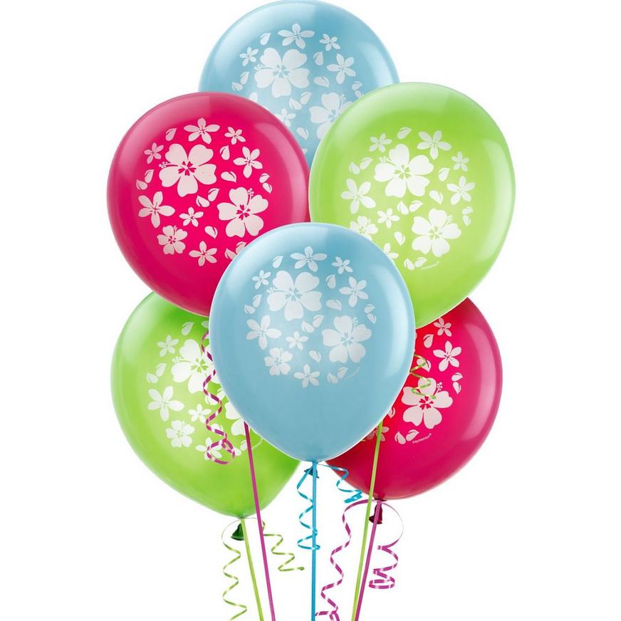 15ct, Hibiscus Balloons