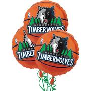 Minnesota Timberwolves Balloons 3ct - Basketball