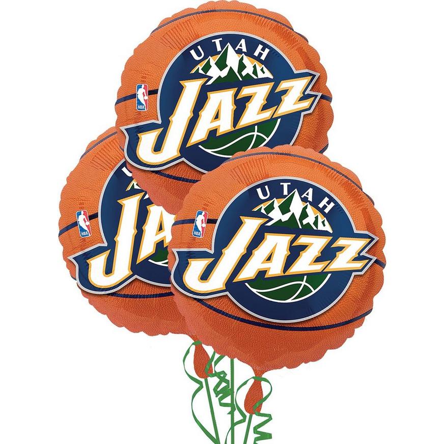 Utah Jazz Balloons 3ct - Basketball