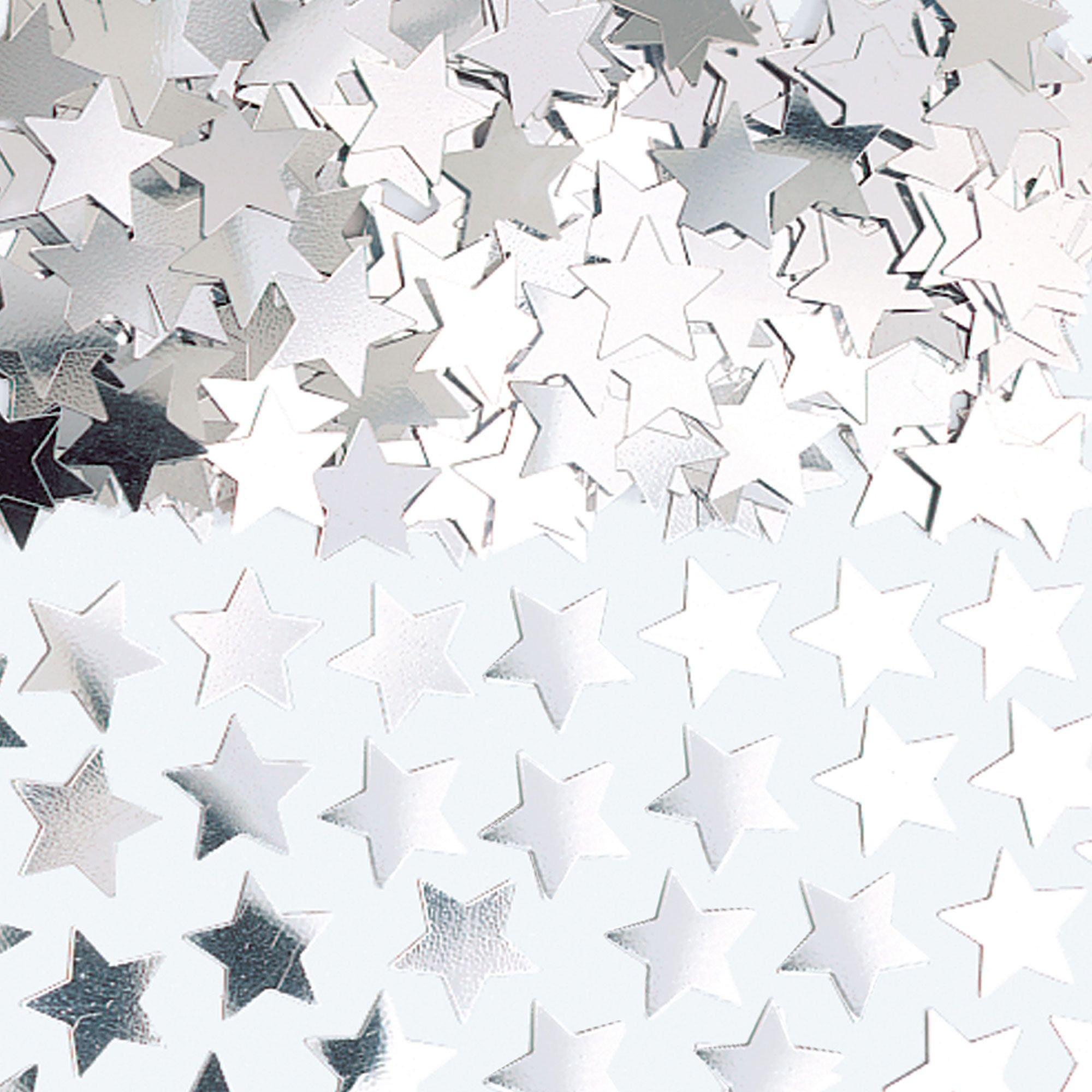 Mini Silver Star Confetti