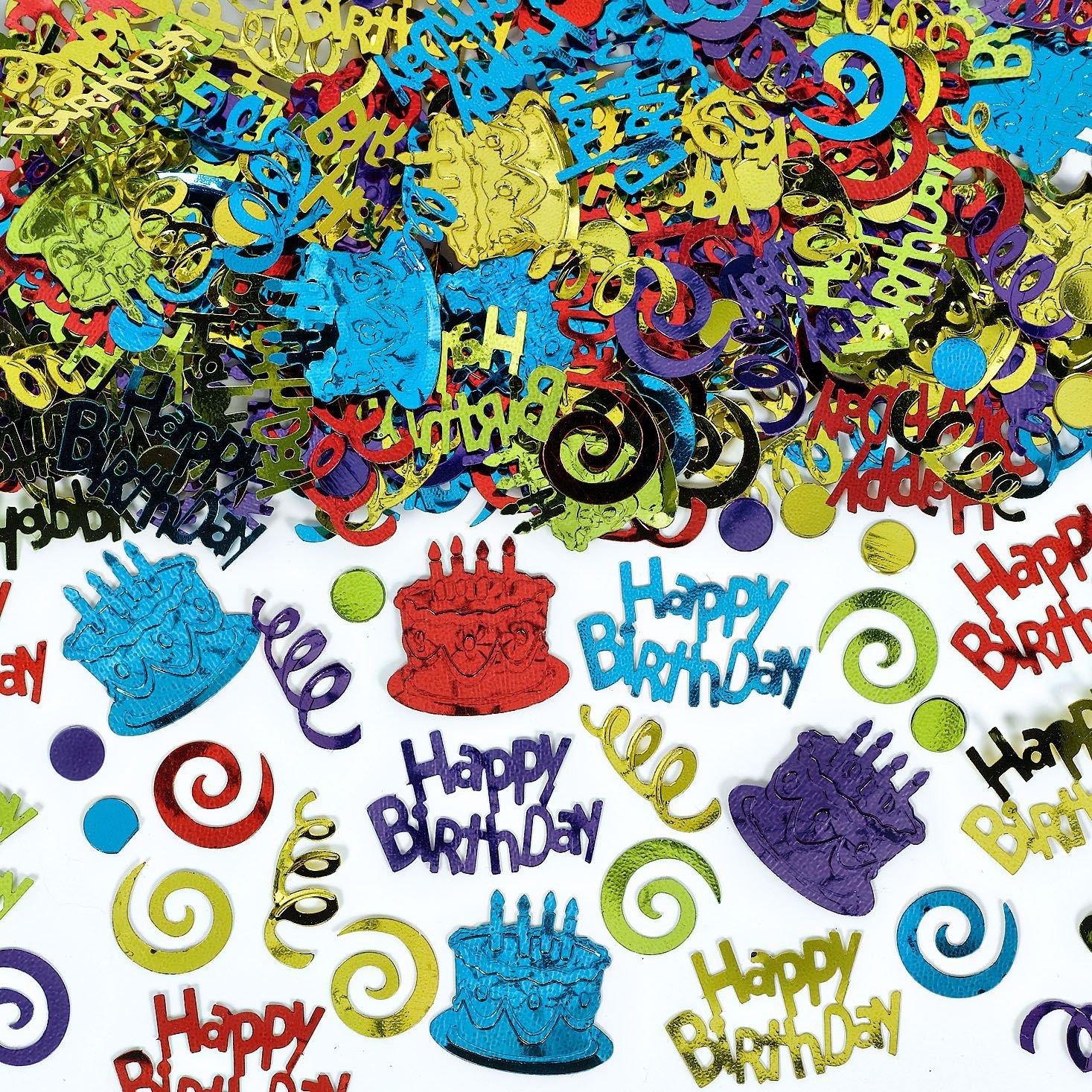 Multicolor Happy Birthday Confetti 5oz | Party City