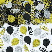 Black, Gold & Silver Party Confetti