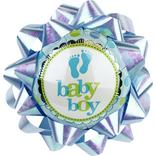 Baby Boy Balloon Gift Bow