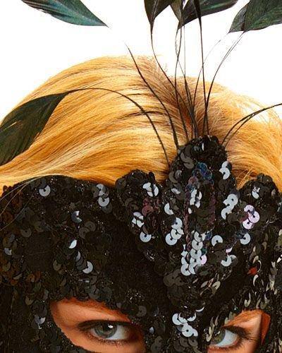 After Dark Feather Masquerade Mask