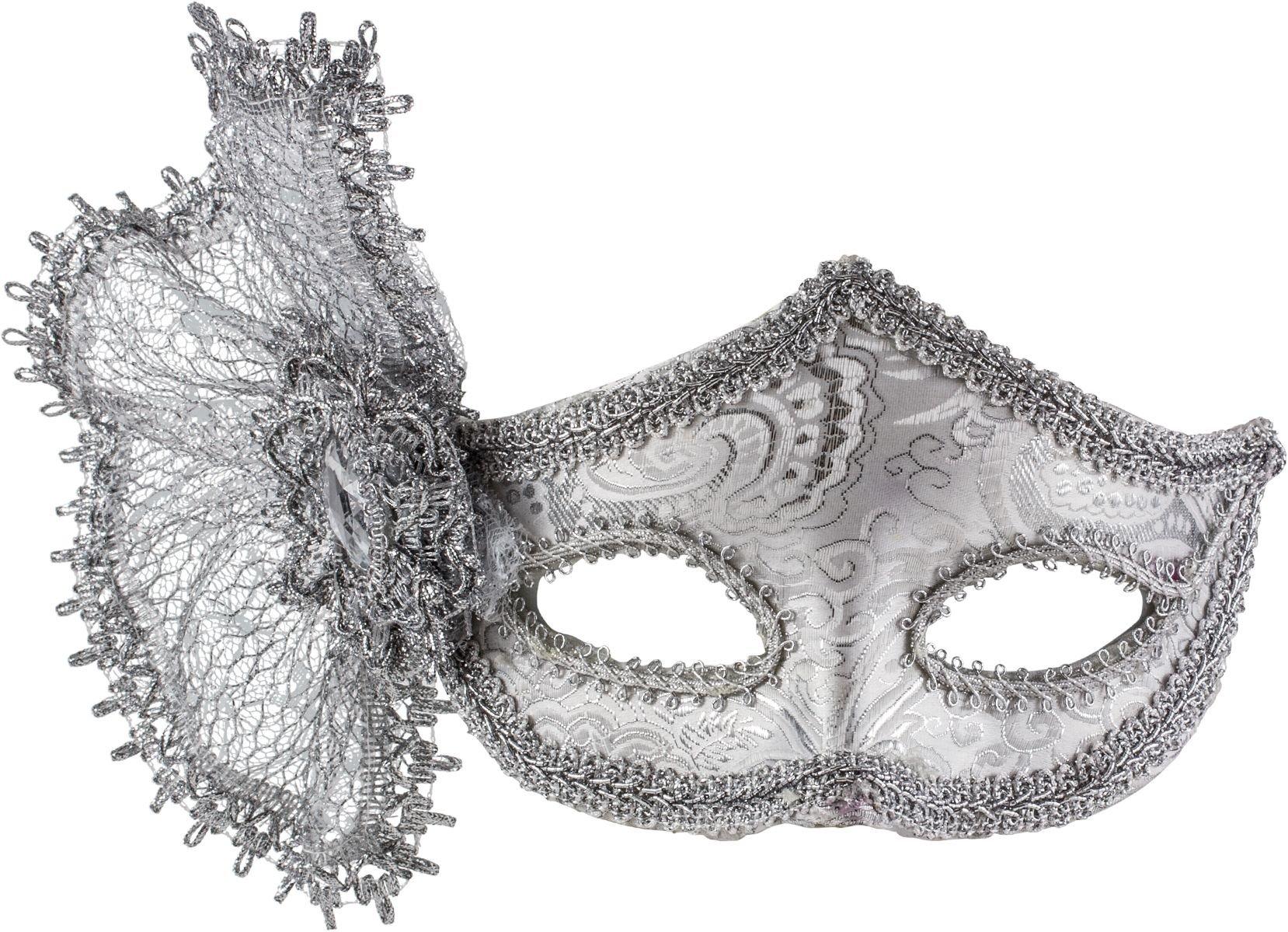 tank brysomme hoste Brocade Parisian Masquerade Mask 6 1/2in x 4in | Party City