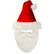Adjustable Santa Hat with Beard for Kids & Adults
