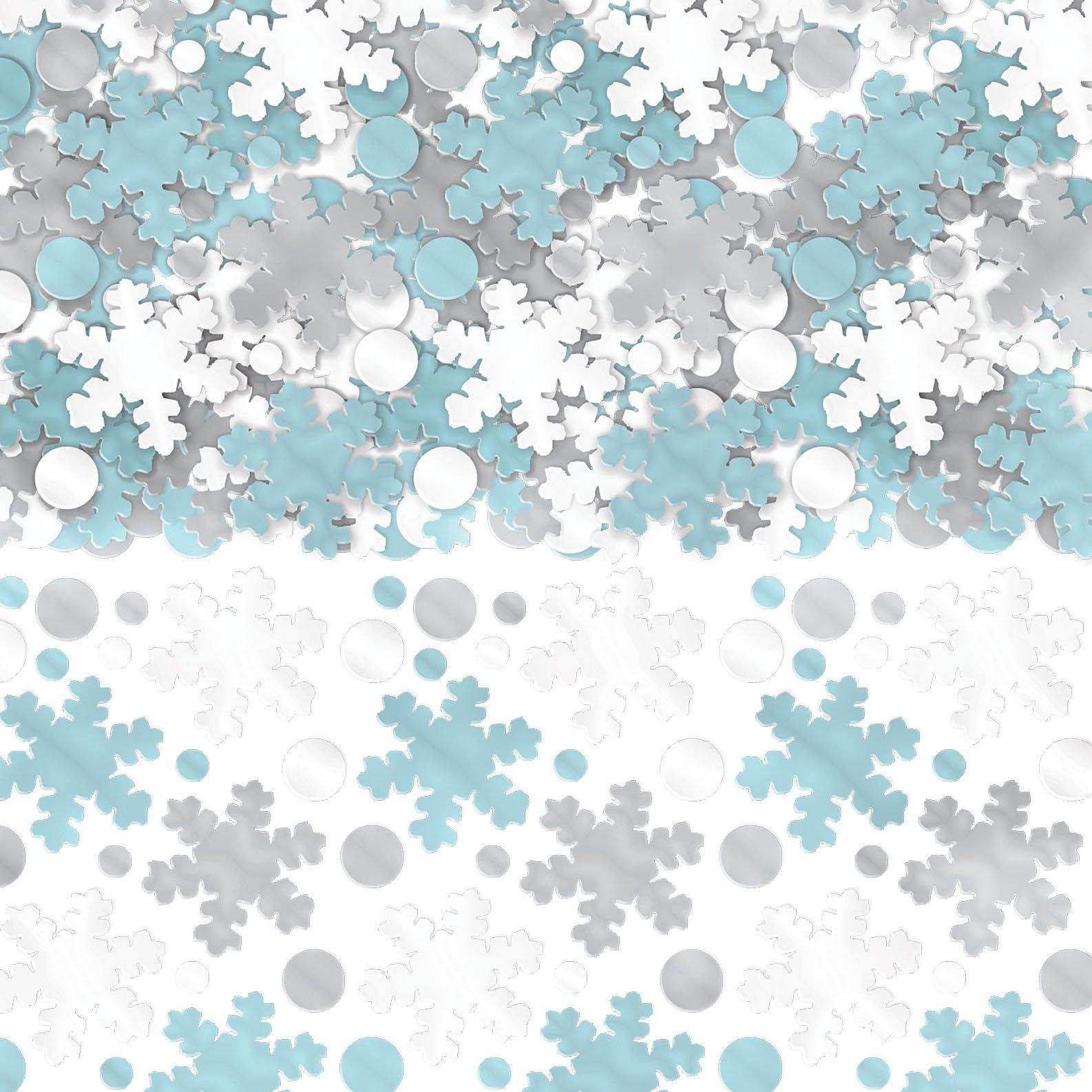 Great Choice Products 1600 Pieces 3 Size Snowflake Confetti