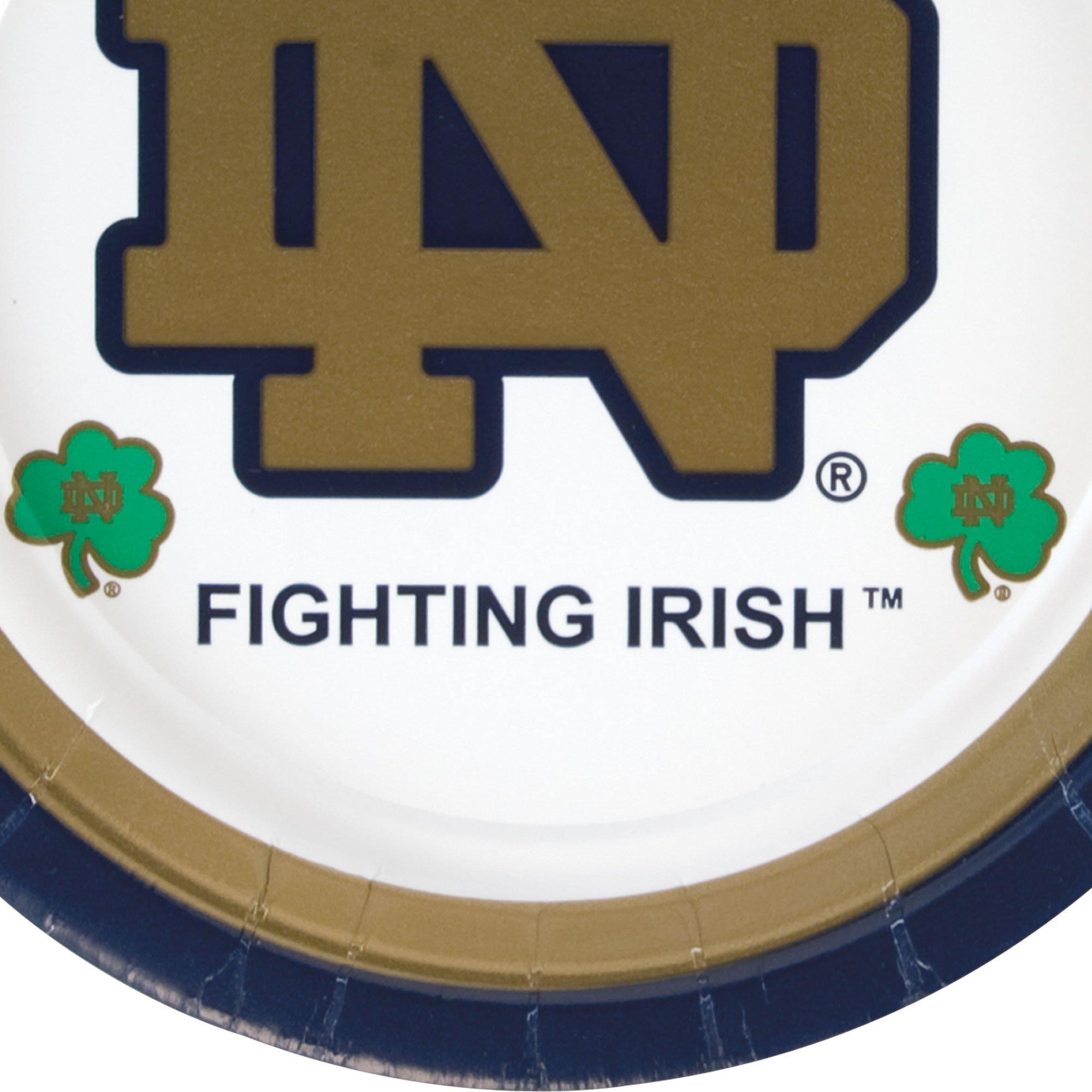 Notre Dame Fighting Irish Dessert Plates 8ct