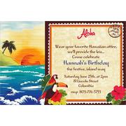 Custom Hawaiian Luau Invitations