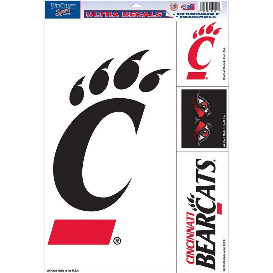 Cincinnati Bearcats Decals 4ct
