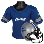 Child Detroit Lions Helmet & Jersey Set