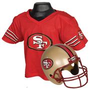 Child San Francisco 49ers Helmet & Jersey Set