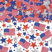 Patriotic American Flag Confetti