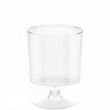 Mini CLEAR Plastic Pedestal Cups 10ct