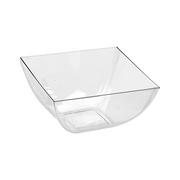 Mini Clear Plastic Square Bowls 10ct