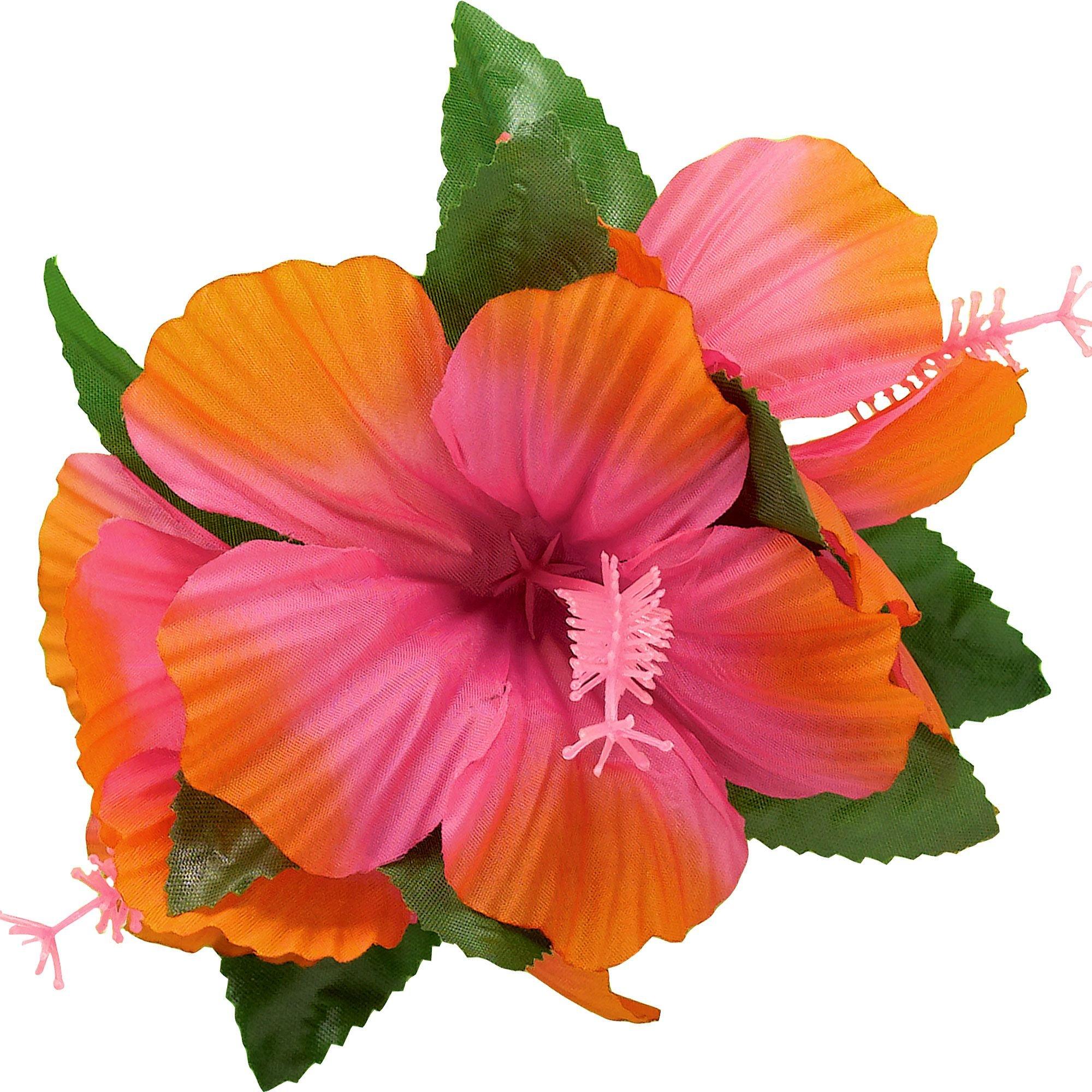 Pink Hibiscus Barrette