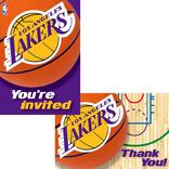 Los Angeles Lakers Invitations & Thank You Notes for 8