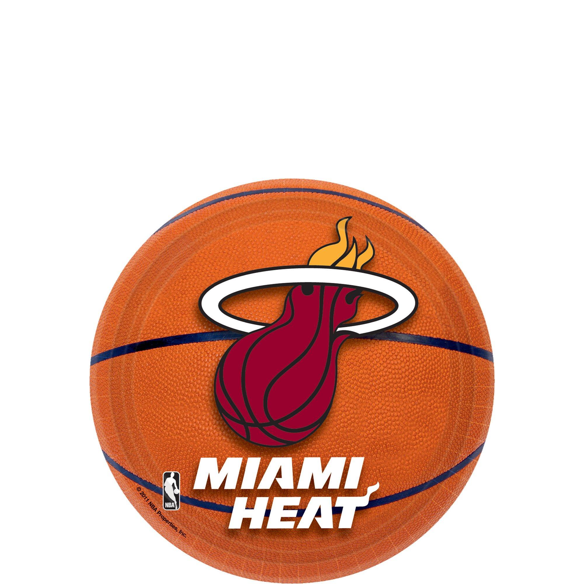 Miami Heat Dessert Plates 8ct