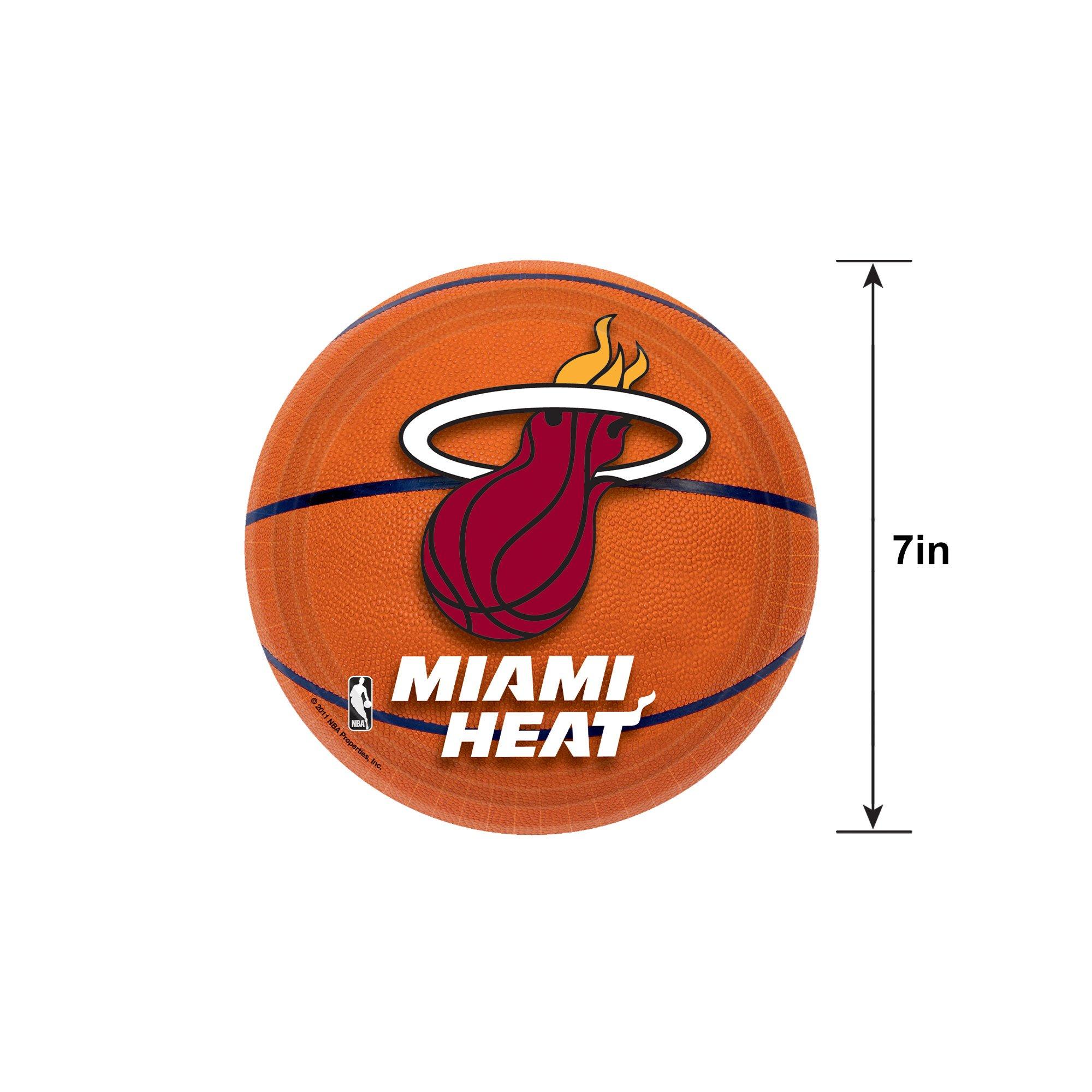 Miami Heat Dessert Plates 8ct