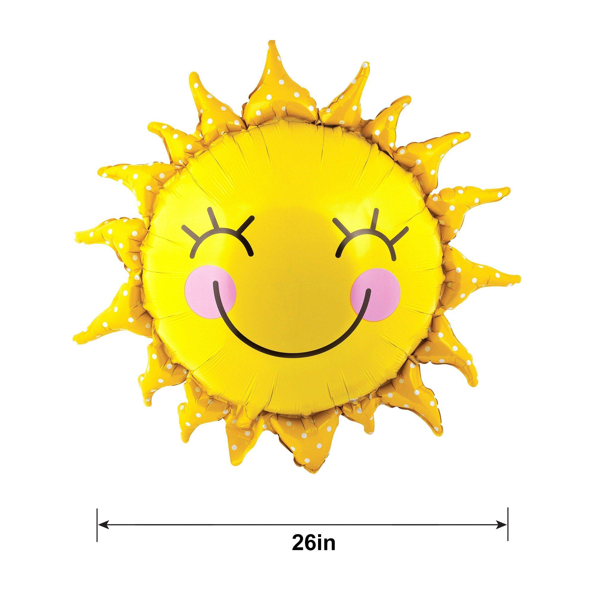Smiling Sun Balloon, 26in