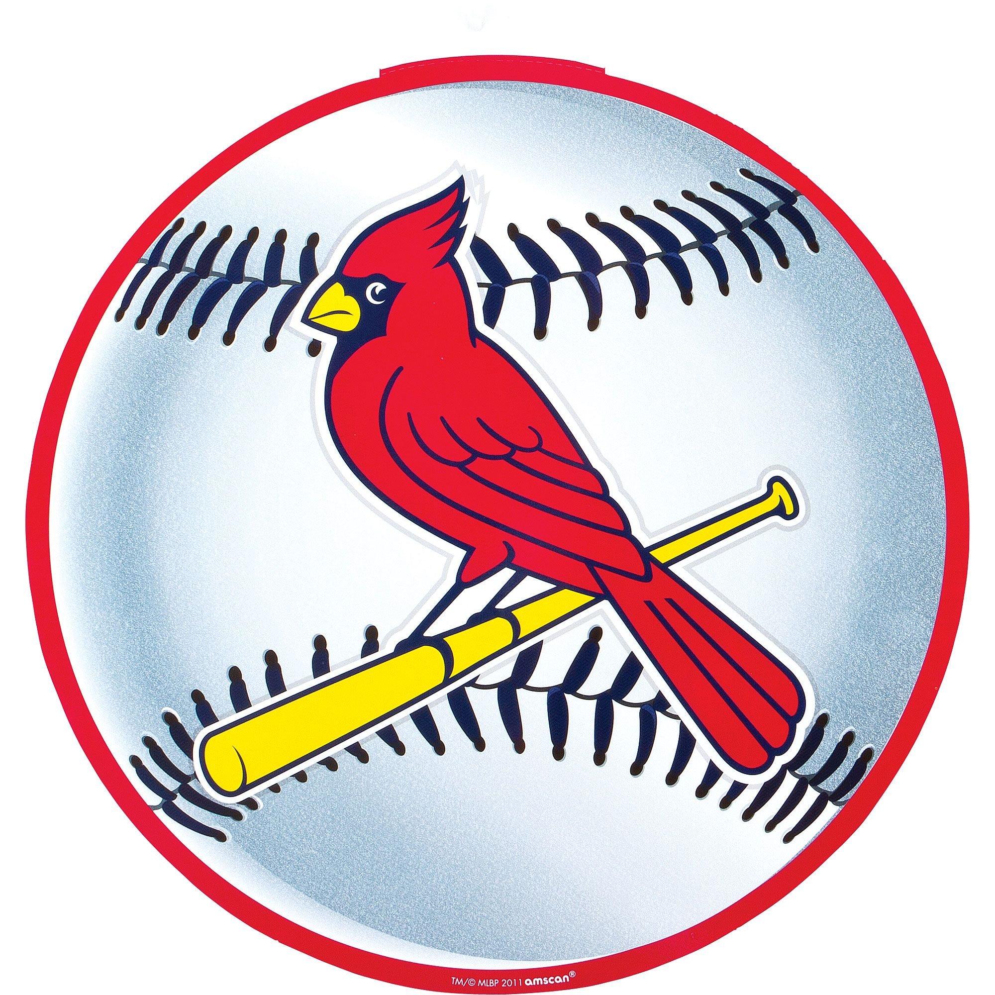 St. Louis Cardinals Logo Red Cardinals Yellow Baseball Bat MLB Edible – A  Birthday Place