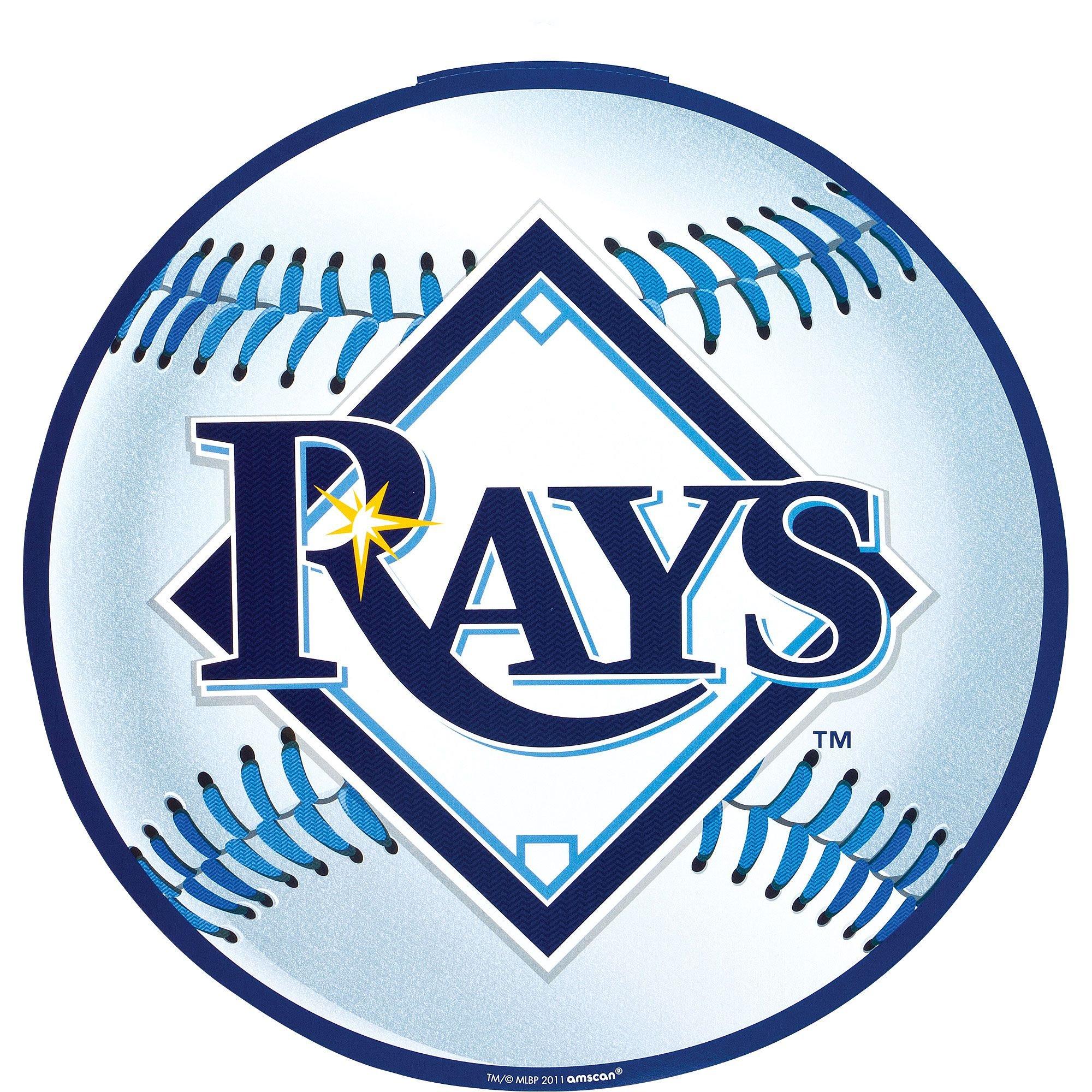 Tampa Bay Rays Team Logo Wood 18 Bat