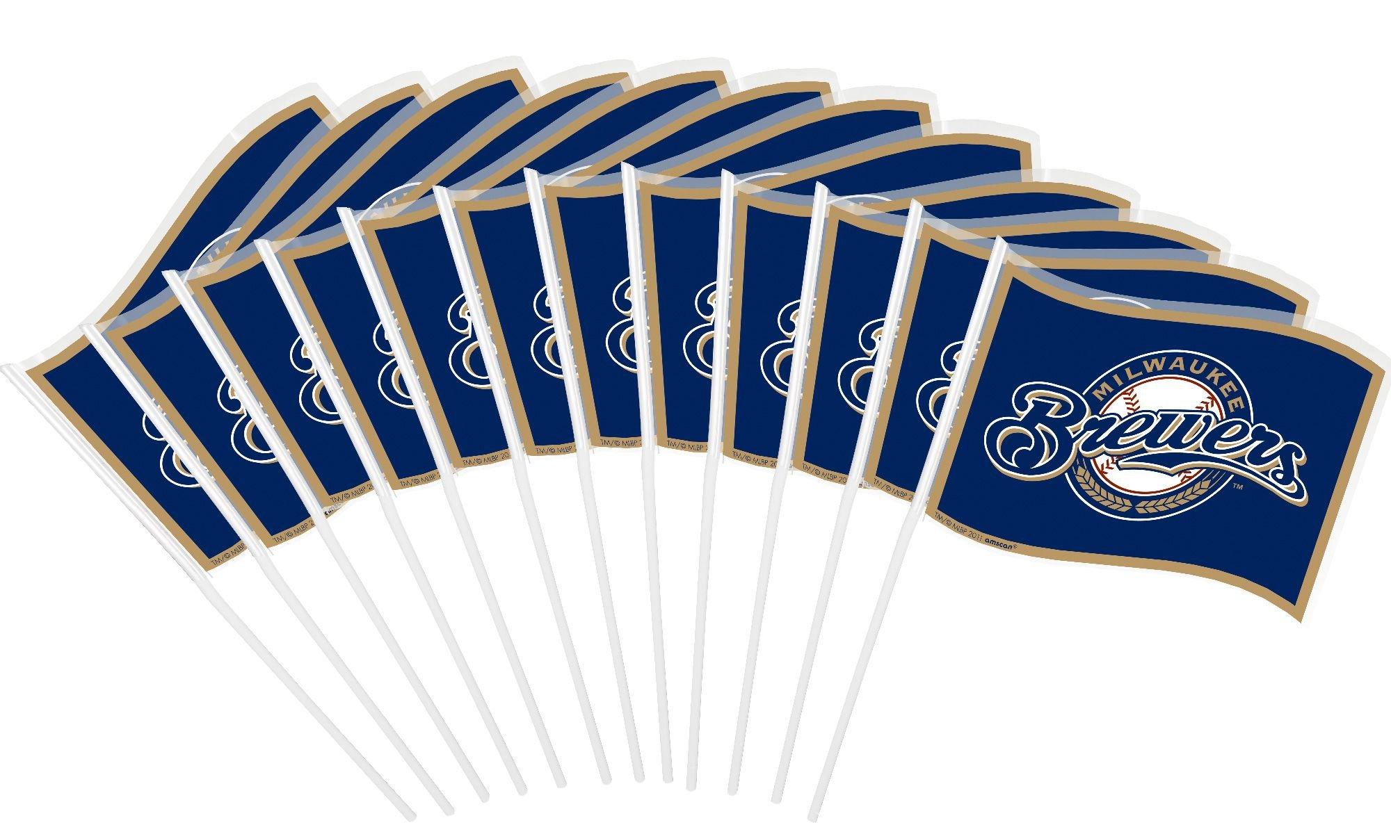 Milwaukee Brewers 12-Pack Plastic Flags