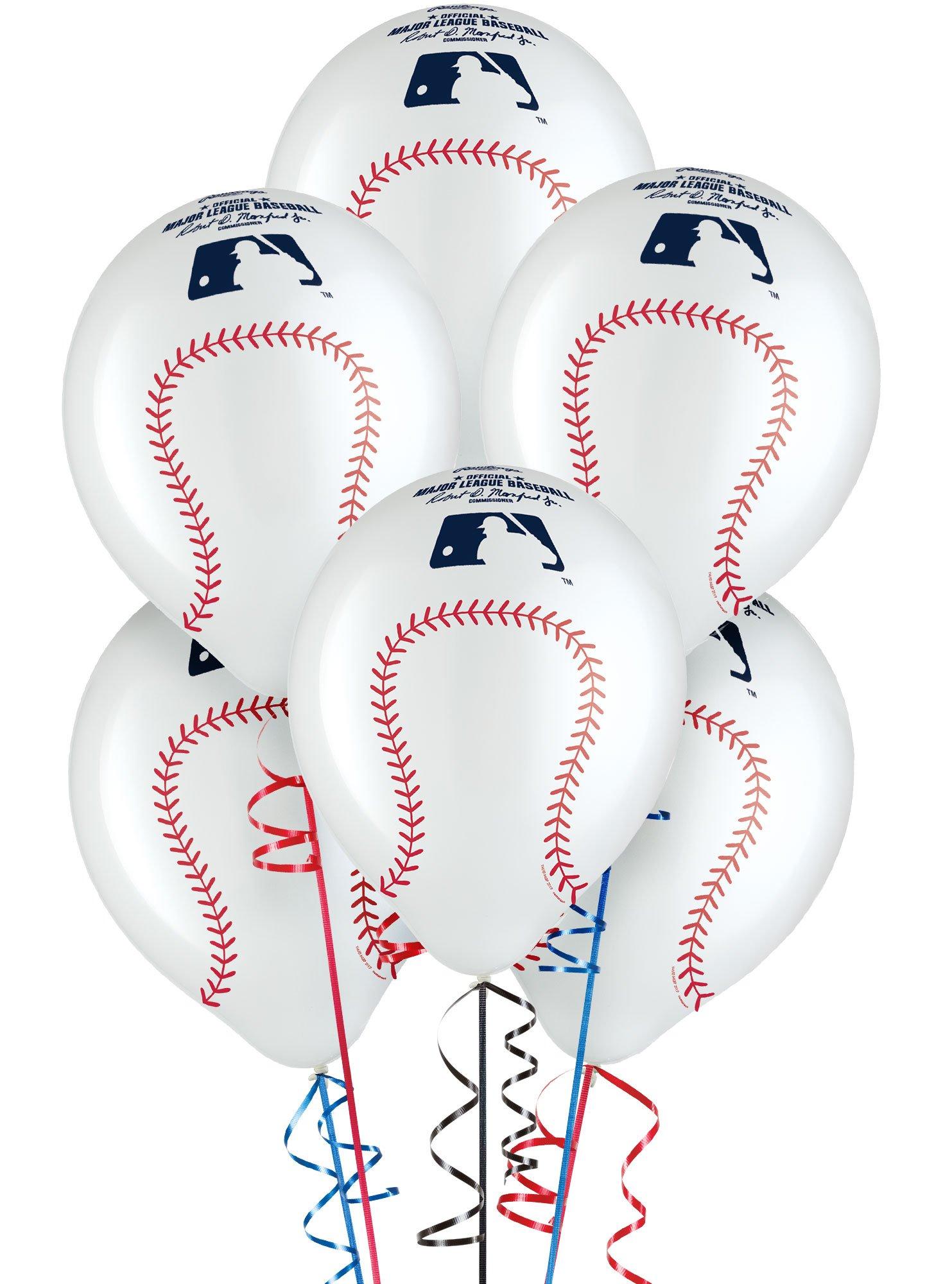 6ct, MLB Baseball Balloons