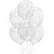 6ct, 12in, Clear Filigree Balloons