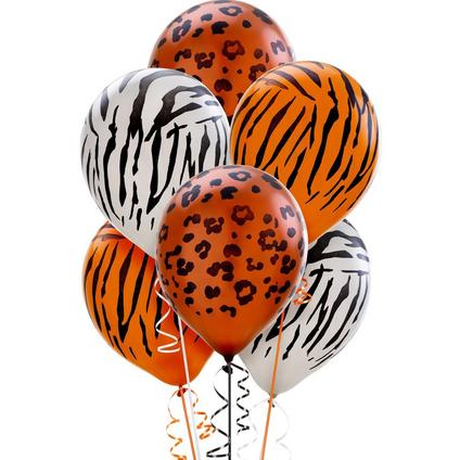 20ct, 12in, Animal Print Pearl Balloons