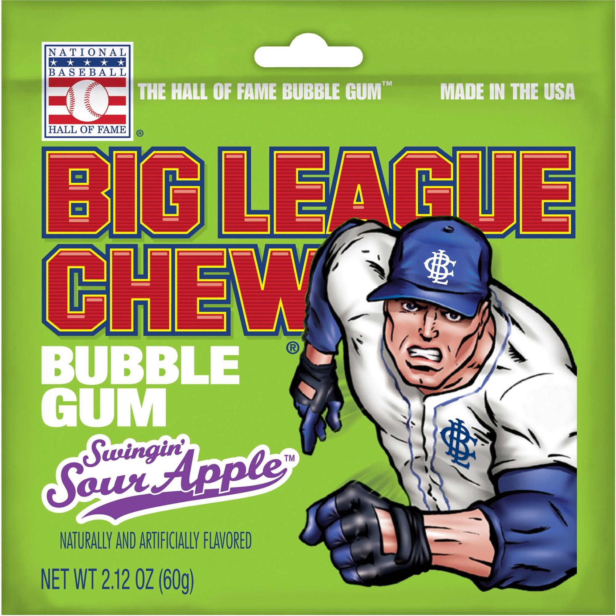Big League Chew - Original Bubble Gum Flavor + 80pcs Individually Wrapped Gumballs + for Games, Concessions, Picnics & Parties