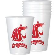 Washington State Cougars Plastic Cups 8ct