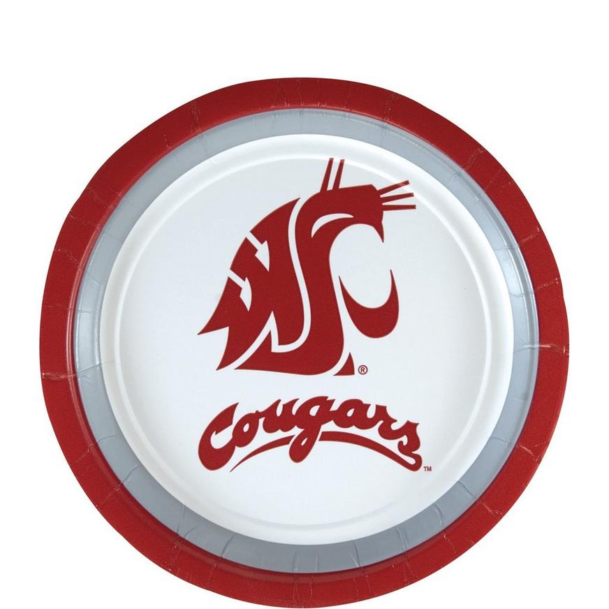 Washington State Cougars Dessert Plates 12ct