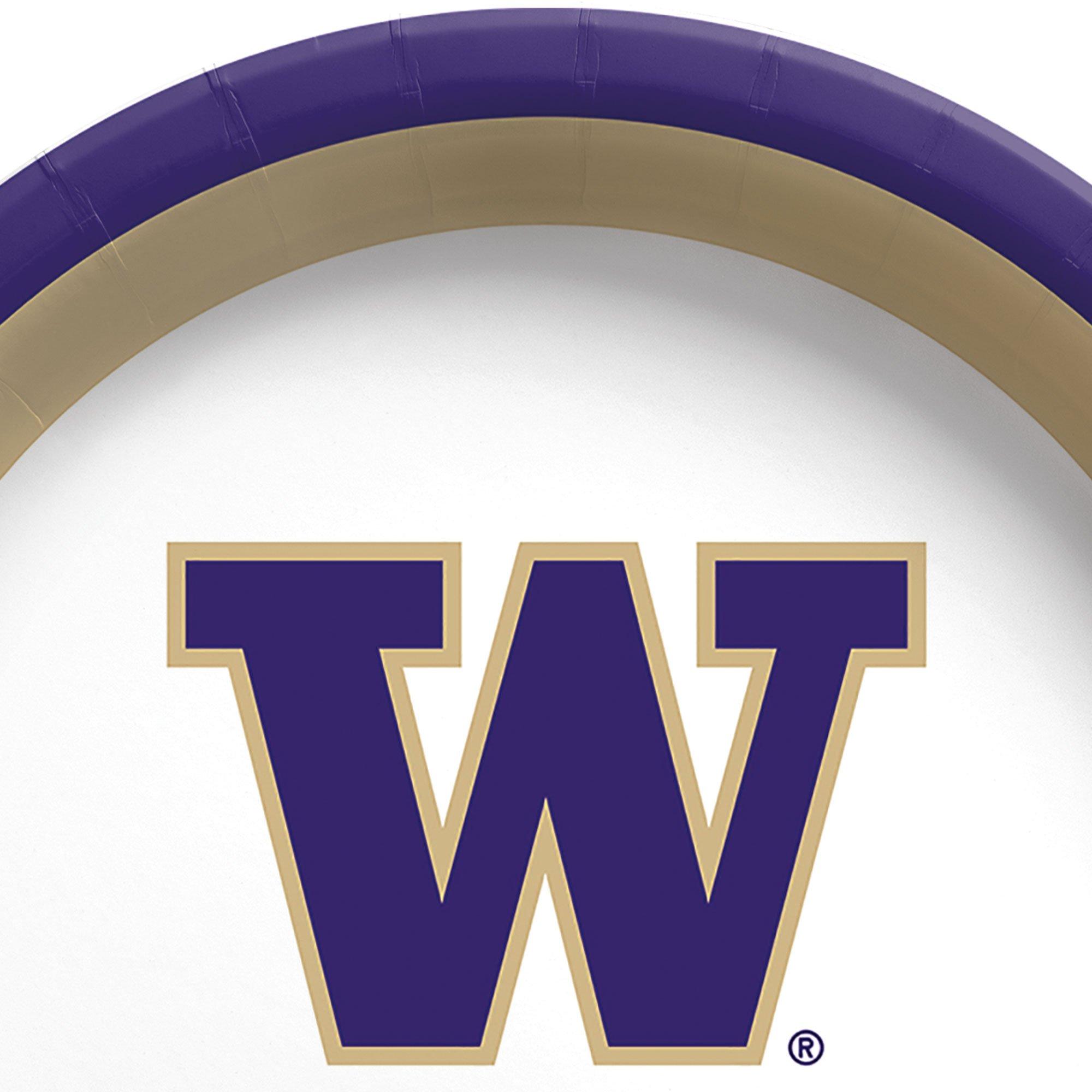 Washington Huskies Dessert Plates 12ct