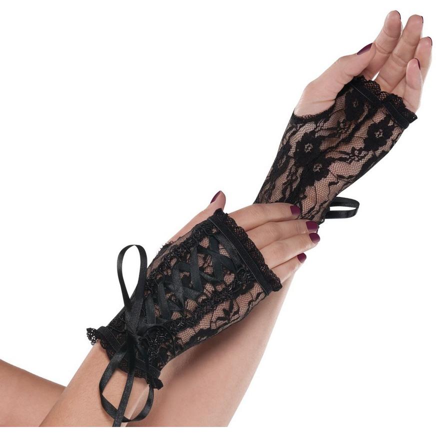 Lace-Up Goth Glovelettes