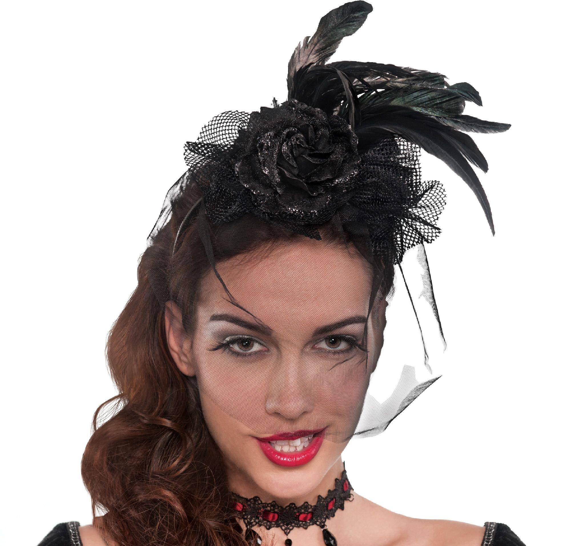 Black Gothic Fascinator Party City