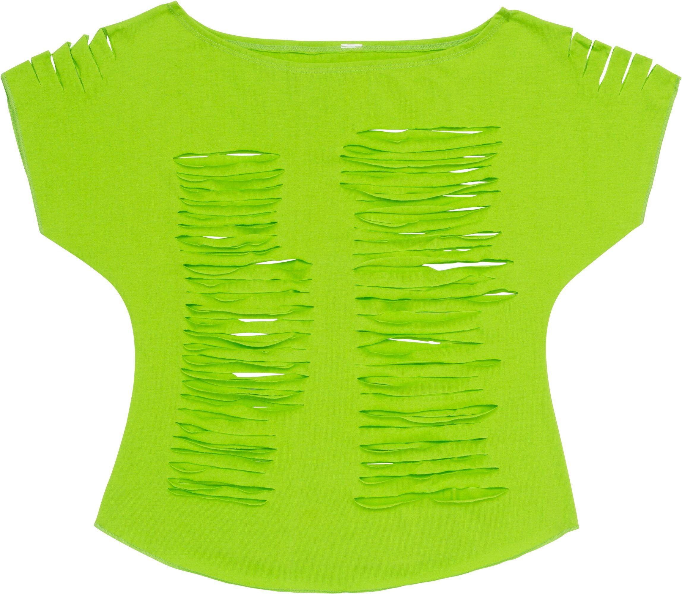 Neon Green Ripped T-Shirt