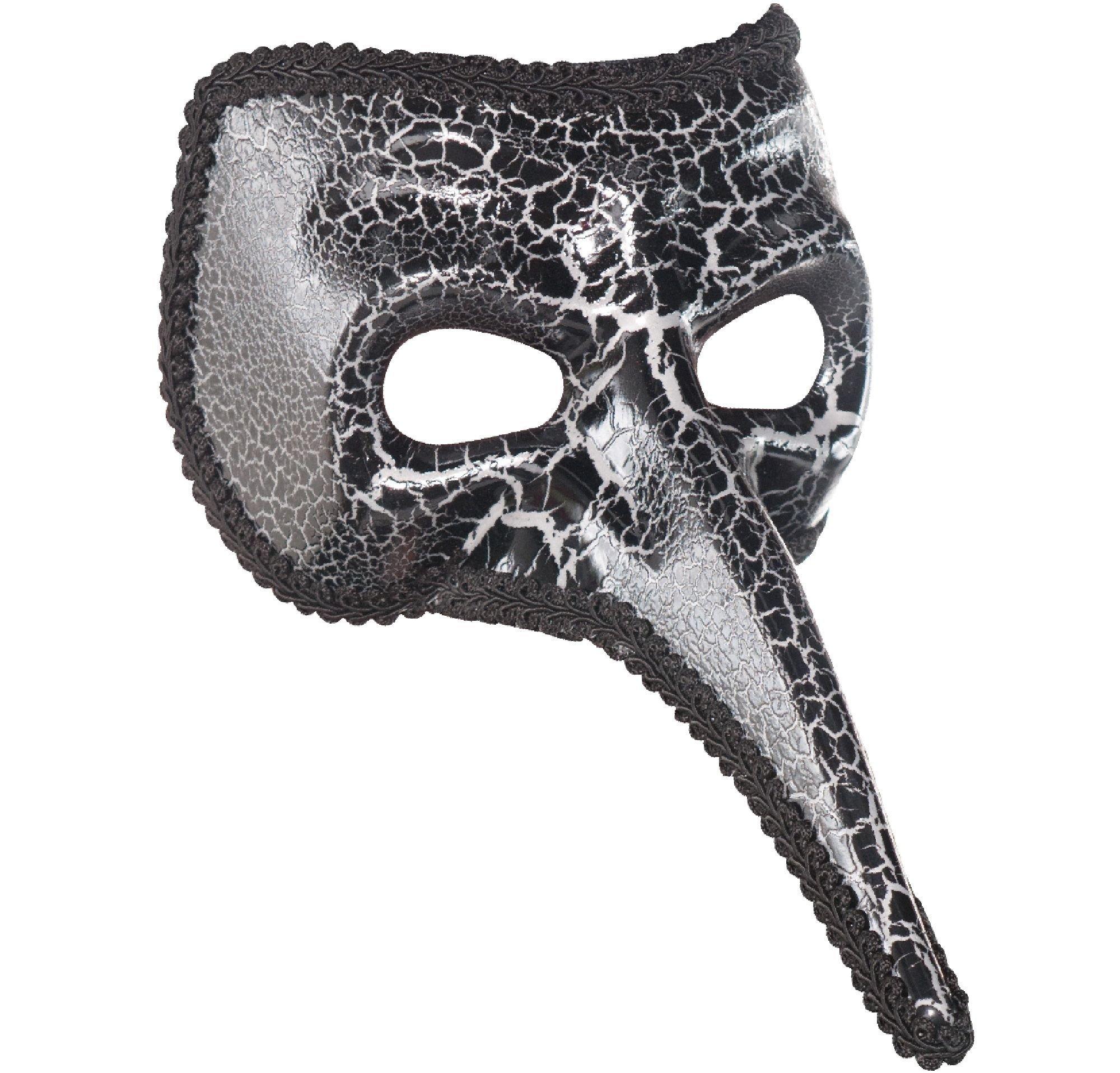 Crackle Long Nose Mask 6 1/2in x 5in | City