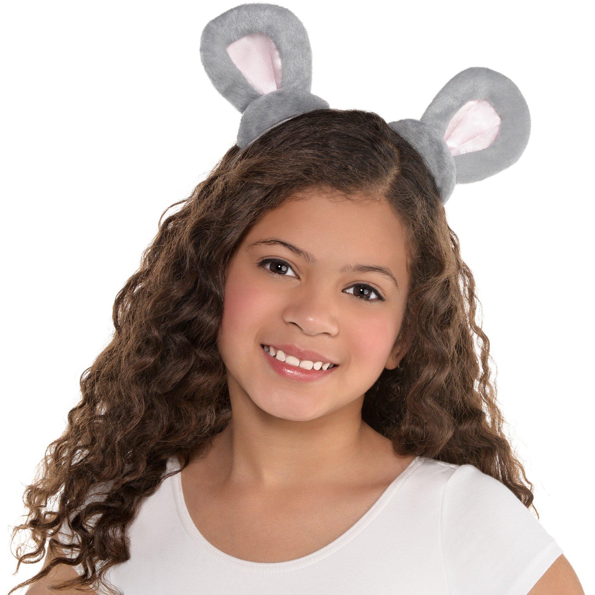 Kids' Gray Mouse Ears Headband