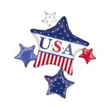 Foil American Classic Star Balloons 32in x 35in