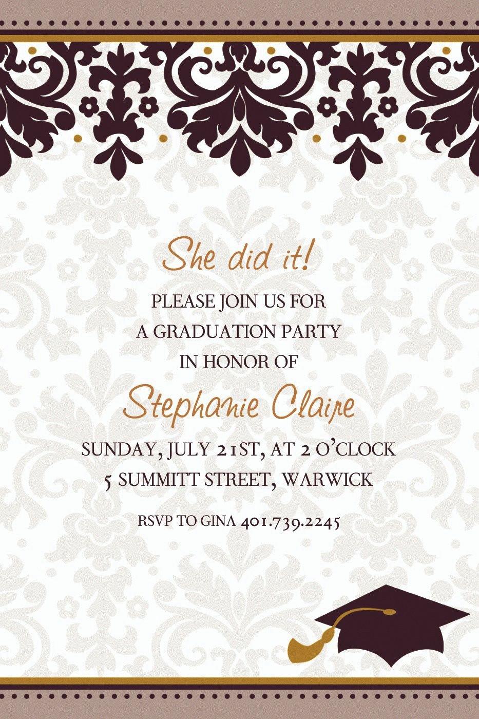 graduation celebration invitations