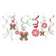 Candy Cane Swirl Decorations 12ct
